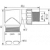 Коленчатый штепсельный разъём / корпус Муфта М 12    A712-7.K31.4000.00